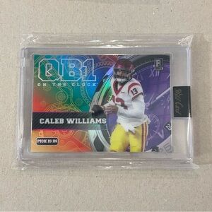 Caleb Williams QB1 Rookie Card Chicago Bears RAINBOW